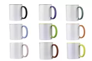 White Mug With Colored Handle & Inner